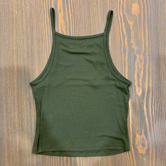 *NEW* Square High Neck Cropped Tank Top Size Small - Picture 3 of 4